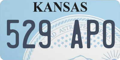 KS license plate 529APO