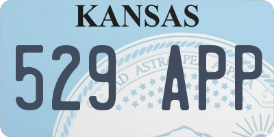 KS license plate 529APP