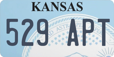 KS license plate 529APT