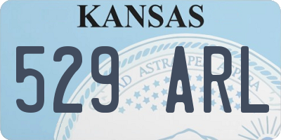 KS license plate 529ARL