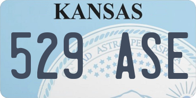 KS license plate 529ASE