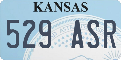 KS license plate 529ASR