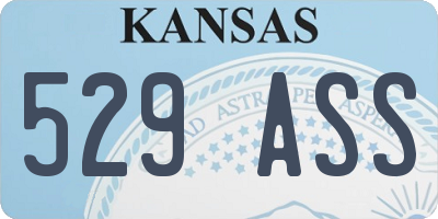 KS license plate 529ASS