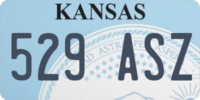 KS license plate 529ASZ