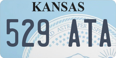KS license plate 529ATA