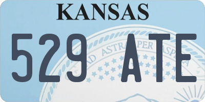 KS license plate 529ATE