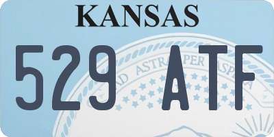 KS license plate 529ATF