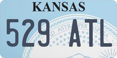 KS license plate 529ATL