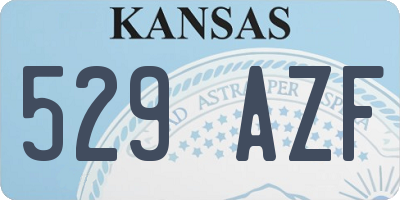 KS license plate 529AZF
