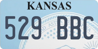KS license plate 529BBC