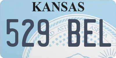 KS license plate 529BEL
