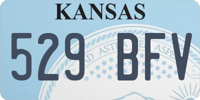 KS license plate 529BFV