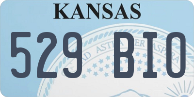 KS license plate 529BIO
