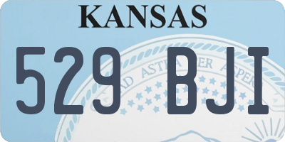 KS license plate 529BJI