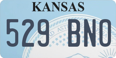 KS license plate 529BNO