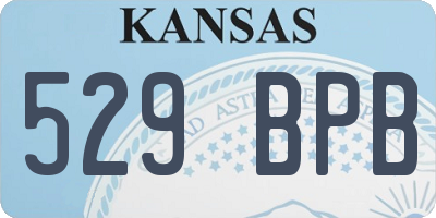 KS license plate 529BPB