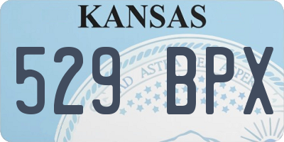 KS license plate 529BPX