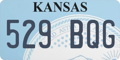 KS license plate 529BQG