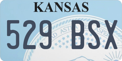 KS license plate 529BSX