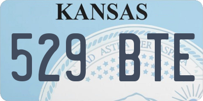 KS license plate 529BTE