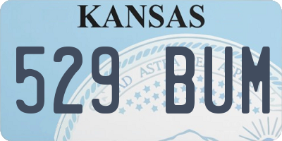 KS license plate 529BUM