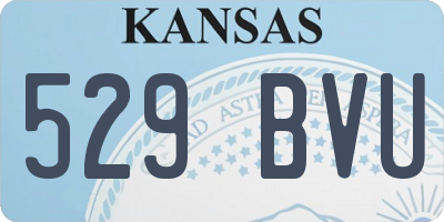 KS license plate 529BVU