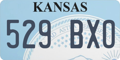 KS license plate 529BXO