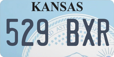KS license plate 529BXR