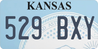 KS license plate 529BXY