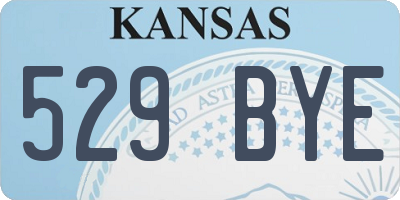 KS license plate 529BYE