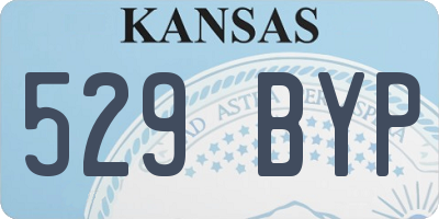 KS license plate 529BYP