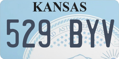 KS license plate 529BYV