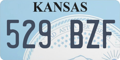 KS license plate 529BZF
