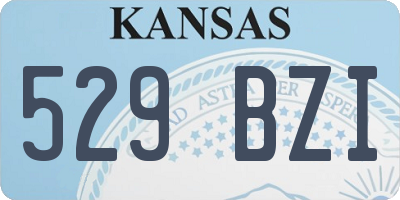 KS license plate 529BZI