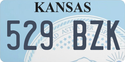 KS license plate 529BZK