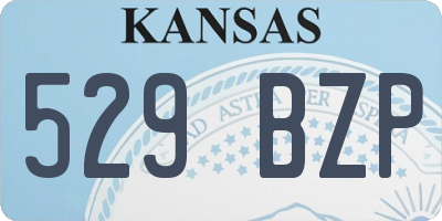KS license plate 529BZP