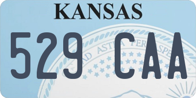KS license plate 529CAA