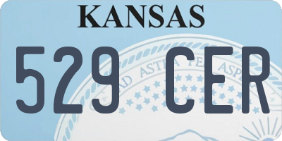 KS license plate 529CER