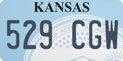 KS license plate 529CGW