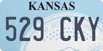 KS license plate 529CKY
