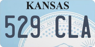 KS license plate 529CLA