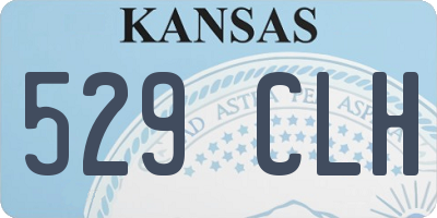 KS license plate 529CLH