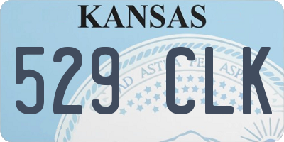 KS license plate 529CLK