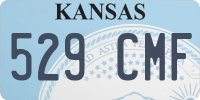 KS license plate 529CMF