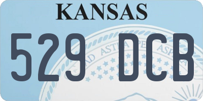 KS license plate 529DCB