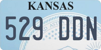 KS license plate 529DDN
