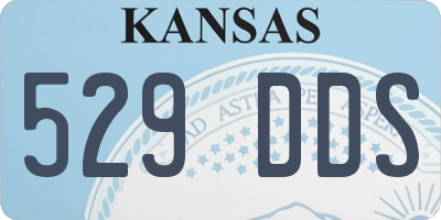 KS license plate 529DDS