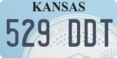 KS license plate 529DDT