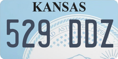 KS license plate 529DDZ