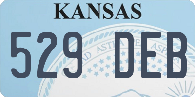 KS license plate 529DEB